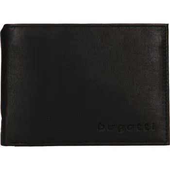 Peněženka Pánská kožená peněženka Bugatti Berle - černá