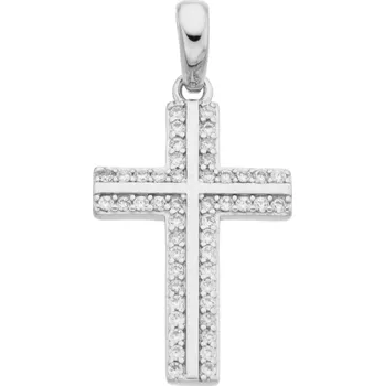 Přívěsek Bealio BEALIO Stříbrný přívěsek KŘÍŽ zářivý 03-08361-0224