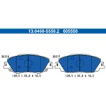Sada brzdových destiček, kotoučová brzda ATE 13.0460-5558.2