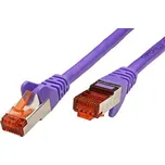 goobay S/FTP patchkabel kat. 6, LSOH, 50m, fialový (93544) - 21.92.0857