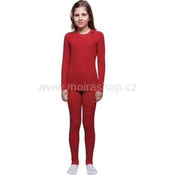 Set dětského termoprádla MOIRA MONO dětské dl. nohavice červená vel. 160
