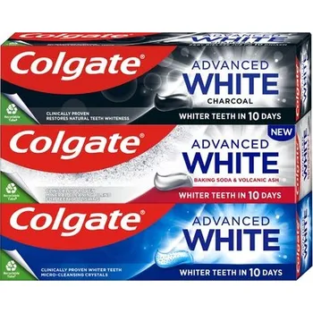zubní pasta Colgate Advanced White Mix bělicí zubní pasta 3×75 ml