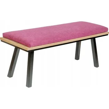 Zahradní lavice Lavice bez úložného prostoru, čalouněná Vltavotýnský nábytek 125 x 49 x 45 cm fialová