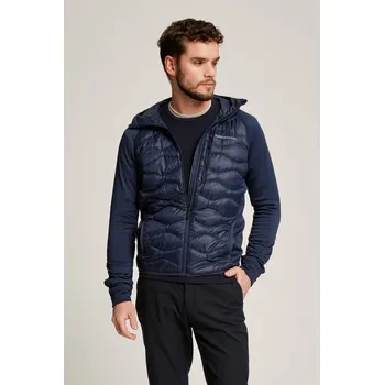 BUNDA PEAK PERFORMANCE M HELIUM DOWN HYBRID HOOD BLUE SHADOW