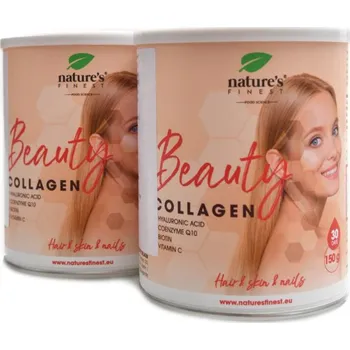 Kloubní výživa Natures Finest Beauty Collagen with hyaluron Q10 biotin and vitamin C 2 x 150g duopack