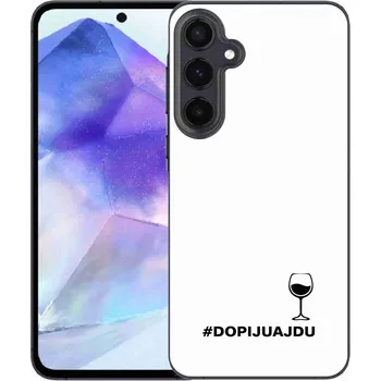 Pouzdro na mobilní telefon Gelový kryt mmCase na Samsung Galaxy A55 5G - vinný motiv bílé pozadí