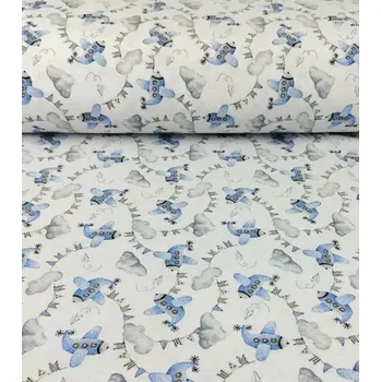 Loneta dekorační látka letadla | RTex