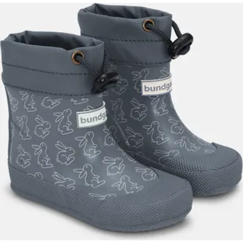 Dívčí obuv Barefoot holínky COVER PRINTS - Grey, Bundgaard Velikost: 20