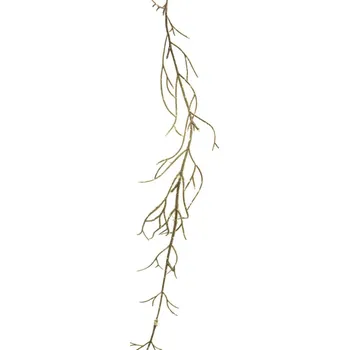 umělá květina umělá girlanda, Girlanda/větvička - Twigs garland bilá/zelená 142cm