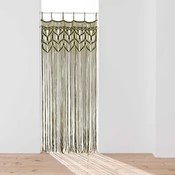 Khaki závěs do dveří 90x200 cm Macarena – douceur d'intérieur ID_1634320