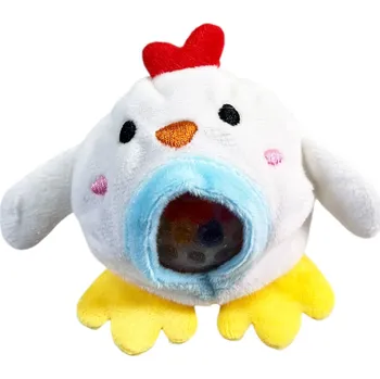 Dětský míč Mačkací plyšové zvířátko 10 cm Typ: Slepice 2