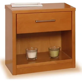 Noční stolek Noční stolek zásuvkový, masiv buk