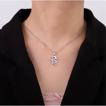 Přívěsek PŘÍVĚSEK Z CHIRURGICKÉ OCELI - Drak 3