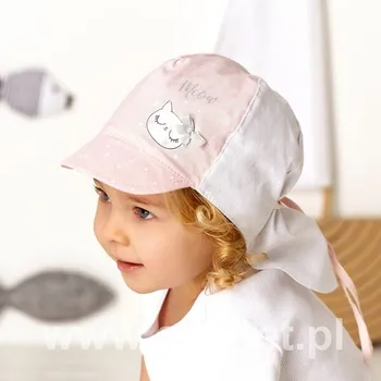 Dívčí tričko Dívčí čepice AJS 48-196 směs barev 48 cm