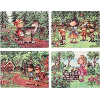 Dortisimo Bombasei marcipánová dekorace Moderní pohádky (4 ks)