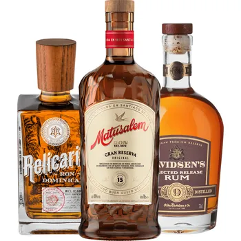 Rum Set Davidsen's Selected Release + Matusalem Gran Reserva 15 + Relicario Ron Dominicano Superior (set 1 x 0.7 l, 1 x 0.7 l, 1 x 0.7 l)