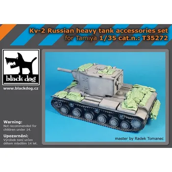 Plastikový model Blackdog 1/35 KV-2 Russian heavy tank accessories set