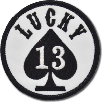 Nášivka Moto nášivka Lucky 13 round 7 cm