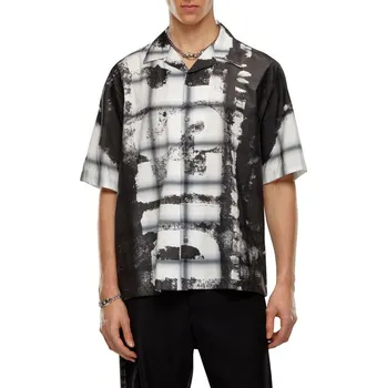 Pánská košile KOŠILE DIESEL S-NABIL SHIRT BLACK