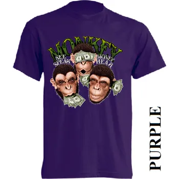 Chlapecké tričko levne-detske-tricko-nevidim-neslysim-nemluvim Barva: Purple - purpurová, velikost: 152