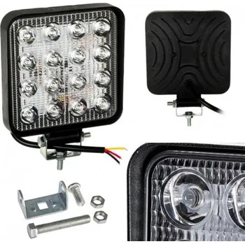 Pracovní světlo Pracovní Svítilna 16 Led Obdélníková 12v 24v El042 MZR 73364