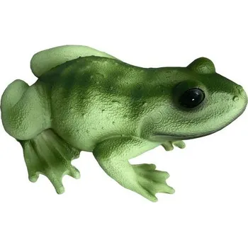 dekorace ŽÁBA sedící 12,5x18cm, v.8,7cm, DB, polyresin