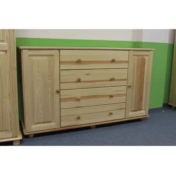 Komoda Komoda 65 - masiv borovice Odstín: Borovice přírodní