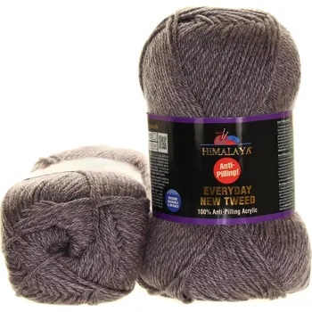 Galanterie Himalaya New Tweed 75125 šedá s fialovým nádechem
