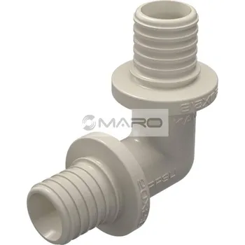 rozdělovač topení KAN-therm ultraLINE Koleno 90° pro axiální lisování 20 mm, plast z PPSU, 2566302002