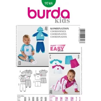 Volný čas Střih Burda číslo 9748 -