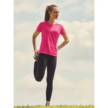Cizojazyčná kniha Performance Women's T-shirt 613920 100% Polyester 140g Fruit of the Loom růžová 2469904