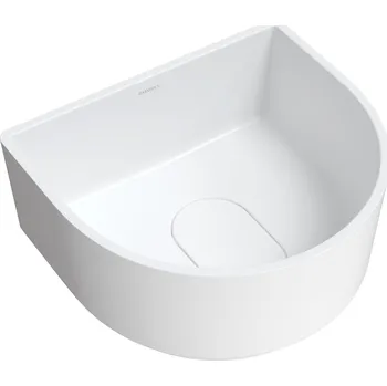 Umyvadlo Omnires Cadence M+ umyvadlo 42x37 cm oválné na pult bílá CADENCE420BM