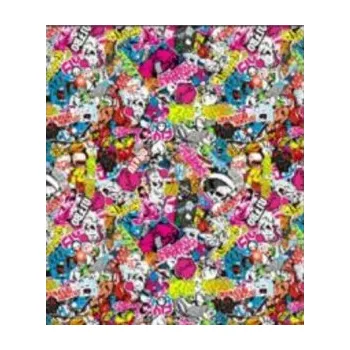 Polep vozidla Stickerbomb TLK-008 auto wrap fólie 152x1000cm - interiér/exteriér