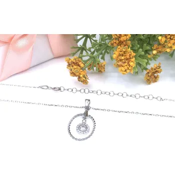 Náhrdelník Jan Kos Jewellery Stříbrný řetízek s přívěskem 12123534