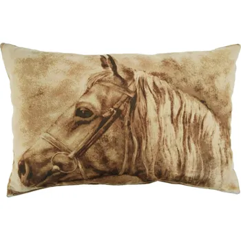 Povlak na dekorativní polštářek Bavlněný povlak na polštářek 40x40cm kůň