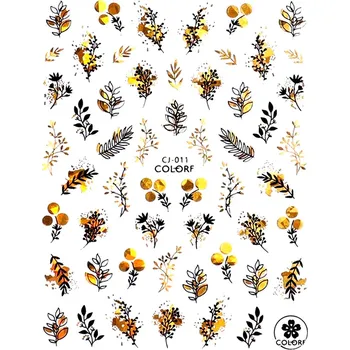 Samolepky na nehty BLACK&GOLD - CJ-011