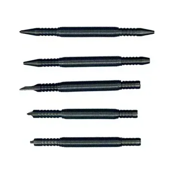 Dláto 5-dílná sada / Pružinový set dlát na dřevo Spring Tools WWA1105 - 2x důlčík, 2x doražeč