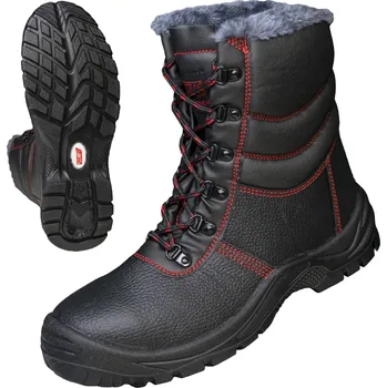 Pracovní obuv NITRAS BASIC STEP MID+ W – bezpečnostní zimní boty S3, vysoké, černé Velikost: 40