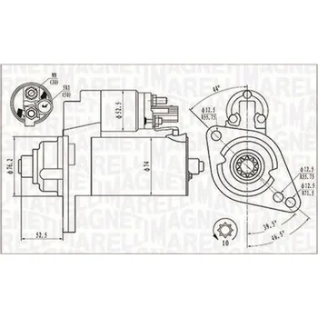 Autoelektrika Startér MAGNETI MARELLI 063721293010