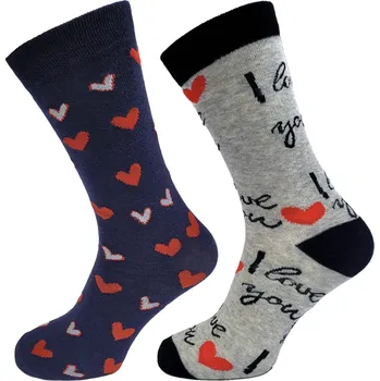 Dámské ponožky Ponožky I LOVE YOU Barva: mix, Velikost: 42-46 (28-31)