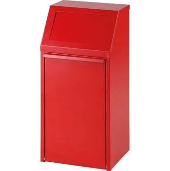 Odpadkový koš HTI Výklopný koš na tříděný odpad červený 40 l MC-4301-6