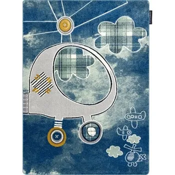 Koberec Dětský kusový koberec Petit Helicopter blue 120x170 cm
