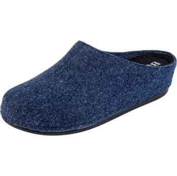 Dámská obuv Buxa Dámské plstěné pantofle na klínku BZ250 - Tmavě modrá Velikost: 35
