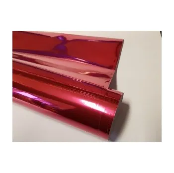 Polep vozidla Chromovaná zrcadlová červená růže auto wrap fólie 152x700cm - interiér/exteriér