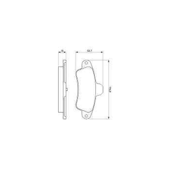 Brzdová destička Brzdové destičky 115,9mm Ford MONDEO I limuzína (GBP) - Bosch