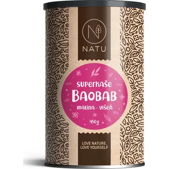 Superkaše BAOBAB s malinami a višněmi 450g