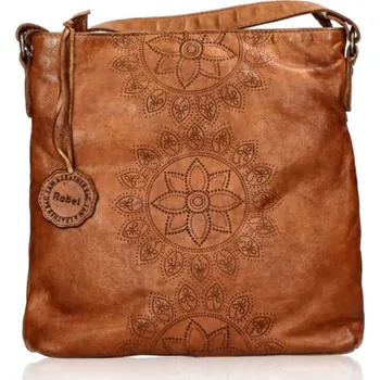 Kabelka Robel dámská kožená kabelka - koňaková