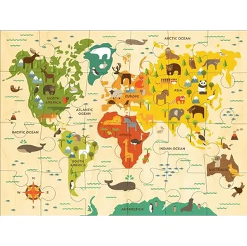 Puzzle Petit Collage Podlahové puzzle náš svět