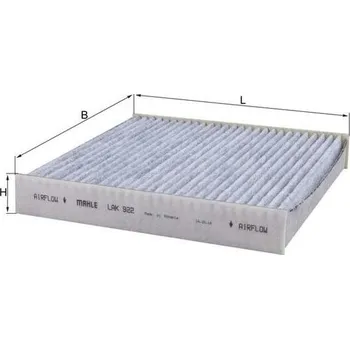 Kabinový filtr Filtr, vzduch v interiéru KNECHT LAK 922