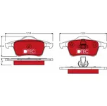 Sada brzdových destiček, kotoučová brzda TRW GDB1389DTE